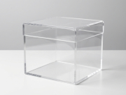contenitore con coperchio in plexiglass